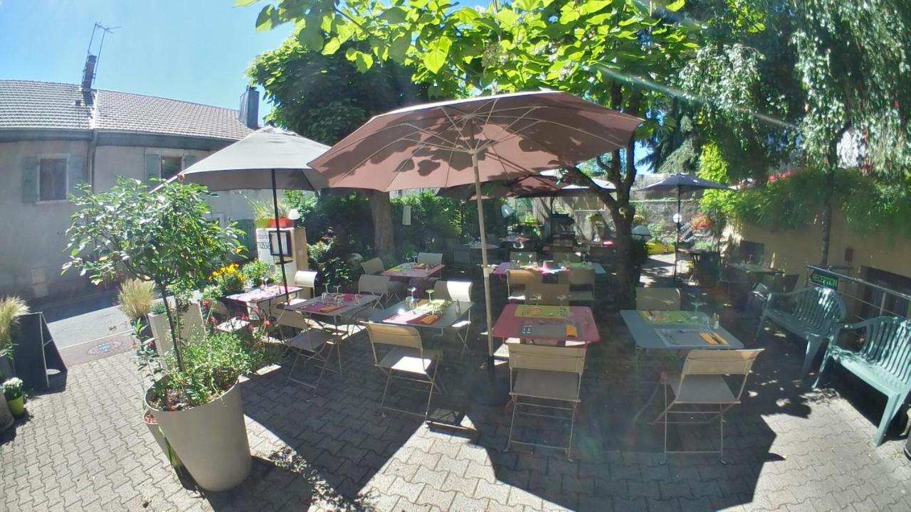 La Terrasse Fleurie, Logis, Hotel Et Restaurant Divonne-les-Bains Exterior photo